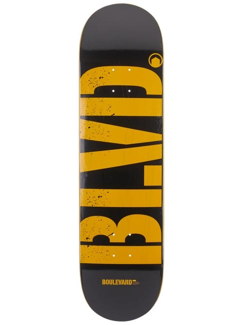 BLVD - Logo Black Yellow Deck