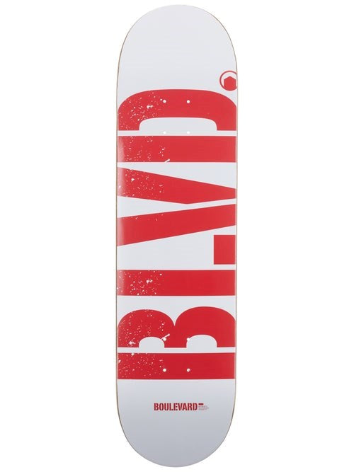 BLVD - Logo Red White Deck