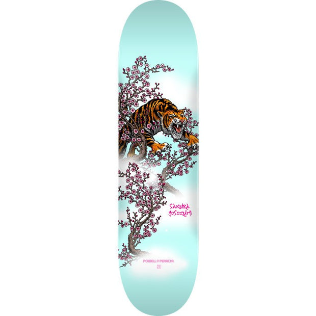 Powell Peralta - Yosozumi Tiger Skateboard Deck Light Blue